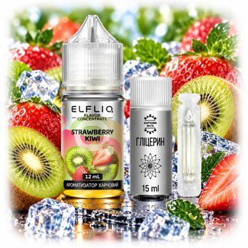 ЕІf Lіq Aroma 30 ml Strawberry kiwi Клубника Киви (Самозамес 3в1) 110907 фото