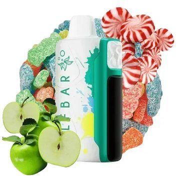 ЕІf Ваг Sour King 30000 Sour Apple Candy Кисле Яблуко Цукерки 90856 фото