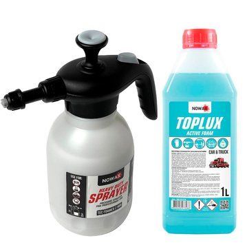 Набір для миття авто Nowax TopLux №1 Піногенератор ручний та Піна активна (NX02183 NX01174) 60501 фото