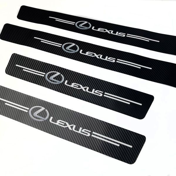 Захисна плівка накладка на пороги для Lexus Чорний Карбон 4 шт 42642 фото