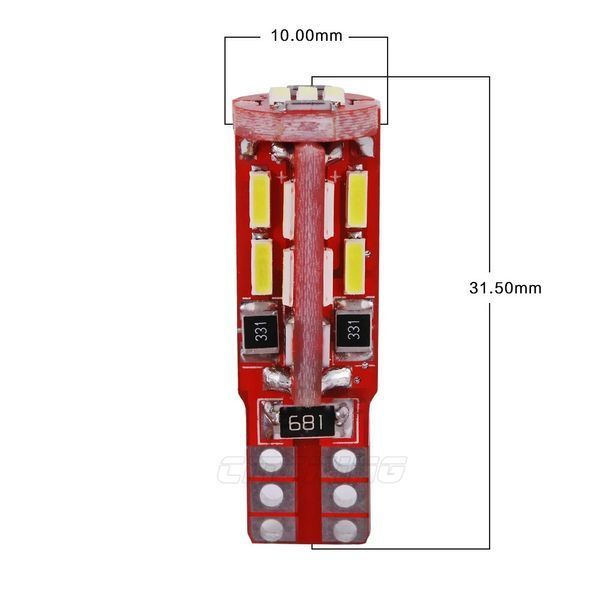 Автолампа светодиодная LED 12/24V T10 3,4W 440 Lm (Canbus Обманка) Белый Свет 1 шт 63479 фото