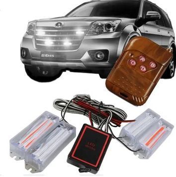 Страбоскоп Светодиодный 12-24V / LED 4 Шт / 12 Режимов / Белый (BS-1-4-12LED W) 62073 фото