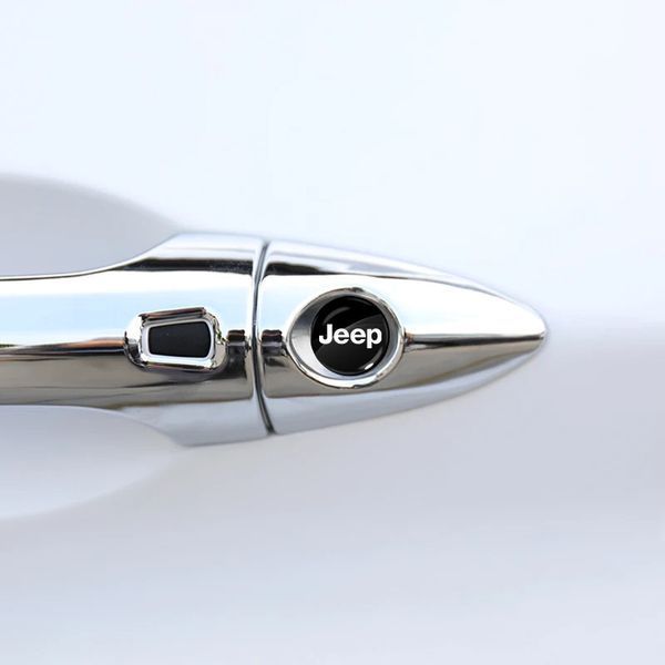 Наклейка з логотипом Jeep для автоключів d=15 мм Пластикова об'ємна (Завод) 89419 фото