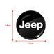 Наклейка з логотипом Jeep для автоключів d=15 мм Пластикова об'ємна (Завод) 89419 фото 2