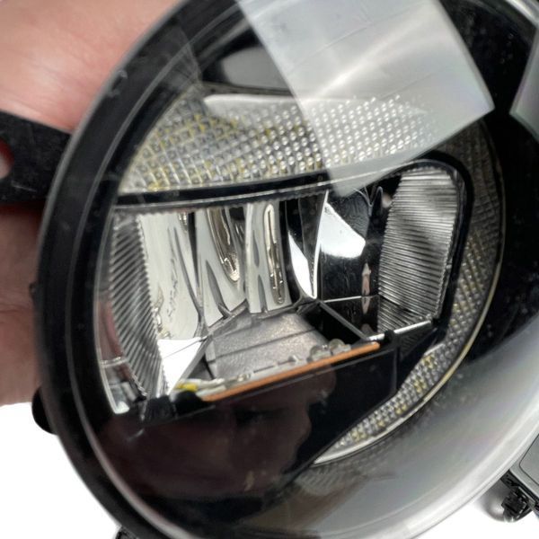 Протитуманні LED Фари круглі D90 мм / Лінза з ДХО / 12V / 22W / 6000K-COB / 2 шт 56345 фото