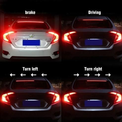 Стоп-сигнал дополнительный 104см 40LED под заднее стекло гибкий, Аварийка, Бегущий поворот, Стробоскоп 53764 фото