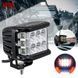 Дополнительная LED фара 18W (3W*6) 10-30V 90x76x80 mm Ближний стробоскоп 1 шт (W 0260-RB) 50924 фото 2