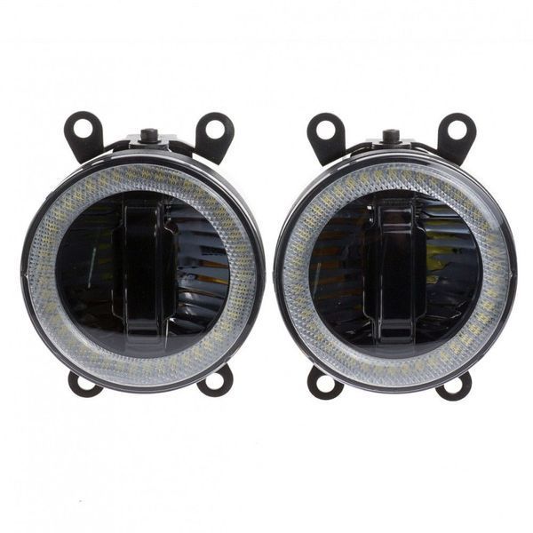 Протитуманні LED Фари Лінза з ДХО D90мм 12V/22W 6000K 2 шт (Sigma 3in1) 59628 фото
