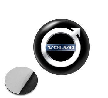 Наклейка з логотипом Volvo для автоключів d=15 мм Пластикова об'ємна (Завод) 89392 фото