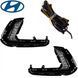 LED Протитуманні фари для Hyundai Elantra 2016-2018 12V DRL з проводкою (HY-401-LED) 81539 фото 1