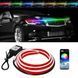 Підсвічування Капота Гнучка 12V LED Динамічна RGB 150 см (Бічне свічення) 83511 фото 4