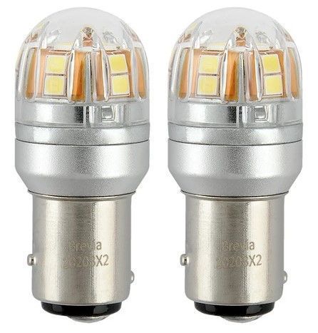 LED автолампа Brevia Spower 12/24V P21/5W 330Lm 15x2835SMD CANbus Оригінал 2 шт (10203X2) 10203X2 фото
