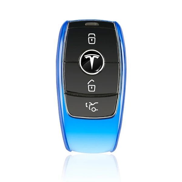 Наклейка з логотипом Tesla для автоключів d=15 мм Пластикова об'ємна 89393 фото