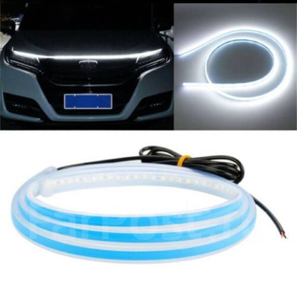Підсвічування Капота Гнучка 12V LED Динамічна Біла 180 см (Бичне свічення) 83512 фото
