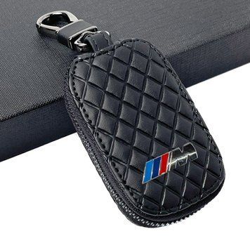 Ключница &ndash; чехол автомобильная для ключей с логотипом BMW M Power Ромб Черный 64978 фото