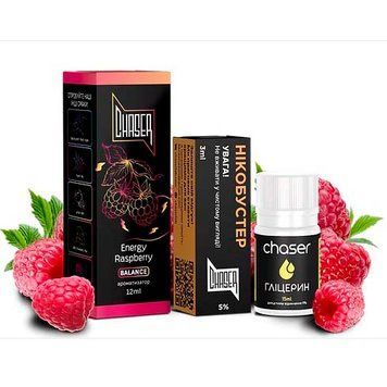 Рідина Chaser Самозаміс Black ULTRA 30ml Energy Raspberry 66992 фото
