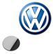 Наклейка с логотипом Volkswagen №2 для автоключей d=15 мм Пластиковая объемная (Завод) 89370 фото 1