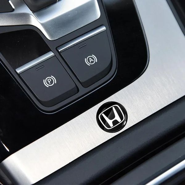 Наклейка с логотипом Honda для автоключей d=15 мм Пластиковая объемная (Завод) 89347 фото