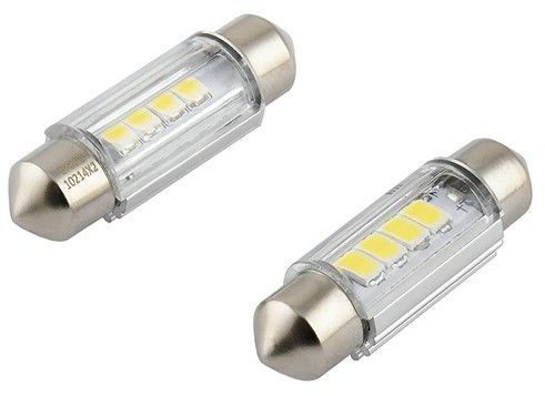 LED автолампа Brevia Spower 12/24V T11 36мм C5W (C10W) 4x12835SMD 180Lm 6000K CANbus T11x36MM 2 шт (10214X2) 10214X2 фото