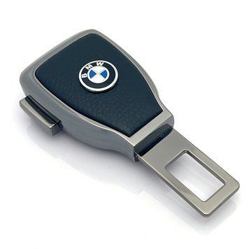 Заглушка перехідник ременя безпеки з логотипом BMW Темний хром 1 шт 39420 фото