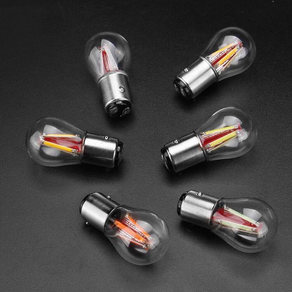 Автолампа светодиодная LED 12/24V T25 R5W /P21W (BAY15d) Красный Свет 1 шт 63496 фото
