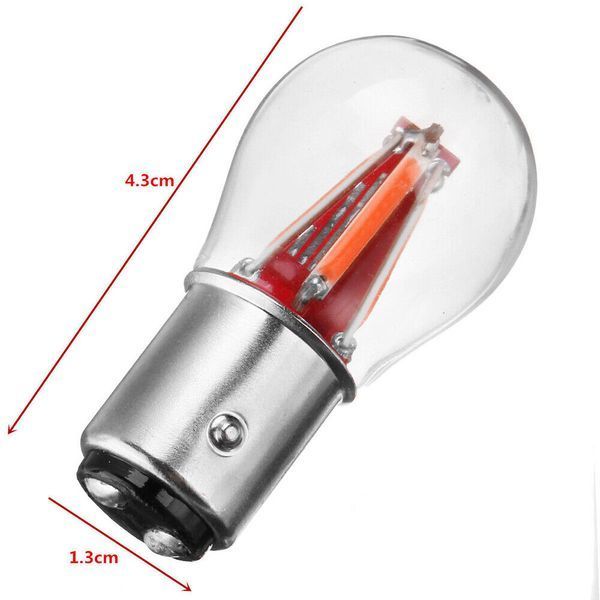 Автолампа светодиодная LED 12/24V T25 R5W /P21W (BAY15d) Красный Свет 1 шт 63496 фото