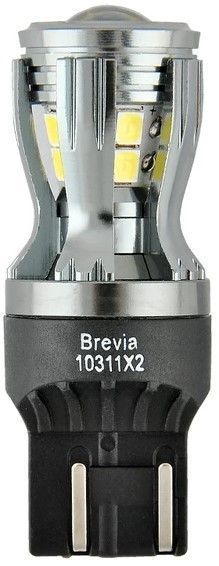 LED автолампа Brevia PowerPro 12/24V W21/5W 14x2835SMD 350Lm 6000K CANbus Оригинал 2 шт (10311X2) 10311X2 фото