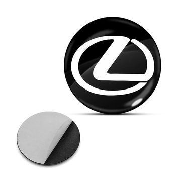 Наклейка с логотипом Lexus для автоключей d=15 мм Пластиковая объемная (Завод) 89353 фото
