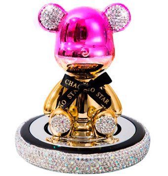 Ароматизатор автомобильный с качающейся головой Lucky Bear CHAOBAO Рожеве Золото (Океан) 68907 фото