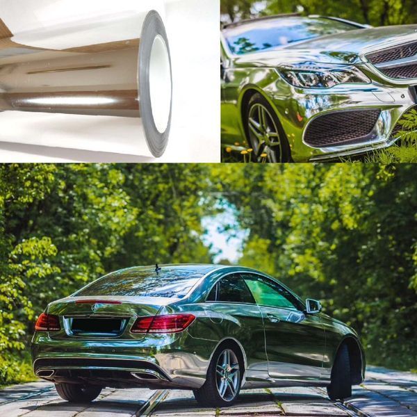 Автомобільна Вінілова Плівка Mirror Silver 1.52 Метра х 10 см 160 мікрон (CL-SCM-09P) 86508 фото