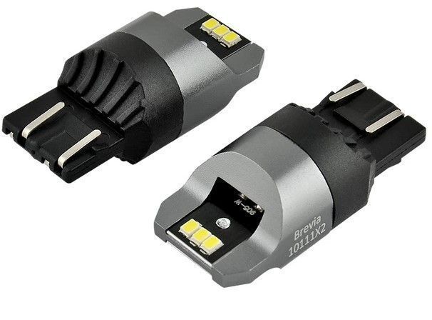 LED автолампа Brevia Power 12/24V T20/5 W21/5W 6x3020SMD 330Lm 6000K CANbus Оригинал 2 шт (10111X2) 10111X2 фото