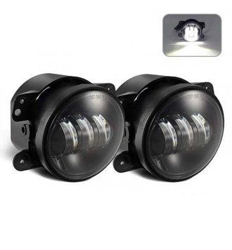 Протитуманна LED Фара 30W (10W*3) 10-30V &Oslash; 95x75 mm Toyota Ближній / Flood Лінза 2 шт Білий обідок (FB-410) 271004992 фото