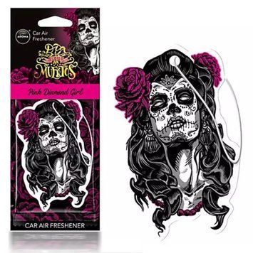Ароматизатор для авто Aroma Car Cellulose Dia De Los Muertos Pink Diamond Girl (83116) 64514 фото