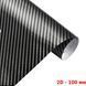 Карбонова плівка 2D з мікроканалами 1.52 Метра х 10 см Глянець Чорно-Біла (CL-2DCF-04) 62385 фото