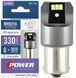 LED автолампа Brevia Power 12/24V T25 P21W 6x3020SMD 330Lm 6000K CANbus 2 шт (10101X2) 10101X2 фото 1