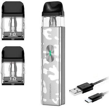 Бaraтopaзовий Haбip VP Xros 4 Mini 1000mAh 2 мл (Картриджів 1 ОМ 3 шт) Camo Silver Камо Сірий 80168 фото