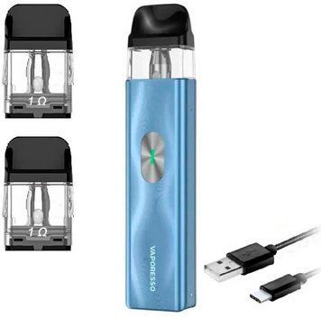 Бaraтopaзовий Haбip VP Xros 4 Mini 1000mAh 2 мл (Картриджів 1 ОМ 3 шт) Ice Blue Синій 80171 фото