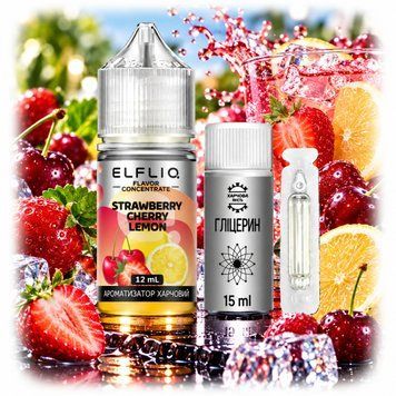 ЕІf Lіq Aroma 30 ml Strawberry Cherry Lemon Клубника Вишня Лимон (Самозамес 3в1) 110892 фото