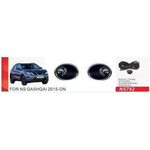 Протитуманні фари для Nissan Qashqai 2013-2017 H11 12V 55W з проводкою Комплект (NS-782) 81507 фото