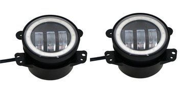 Протитуманні LED Фари круглі / Лінза з ДХО / D87мм / 12V / 15W / 6500K / 2 шт 53779 фото