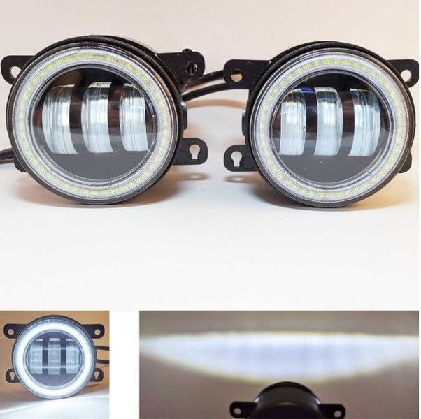 Протитуманні LED Фари круглі / Лінза з ДХО / D87мм / 12V / 15W / 6500K / 2 шт 53779 фото