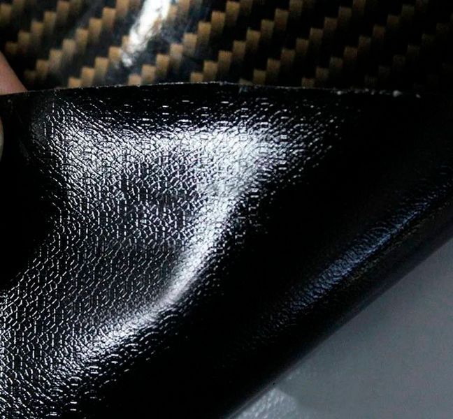 Карбонова плівка 2D з мікроканалами 1.52 Метра х 10 см Глянець Чорно-Золотий (CL-2DCF-03) 62386 фото
