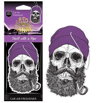 Ароматизатор для авто Aroma Car Cellulose Dia De Los Muertos Skull With A Pipe (10381) 64514 фото