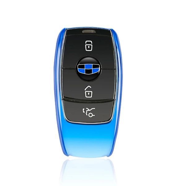 Наклейка з логотипом Geely №1 для автоключів d=15 мм Пластикова об'ємна (Завод) 89374 фото
