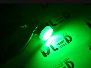 Светодиод 12V Т8 Зеленый COB 147023 +45Lm 1W Premium уп.10шт 25967 фото