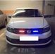 Стробоскоп Светодиодный 12V DRL / 3W* 6LED 2 Режимов С Пультом Красный-Синий-Белый (T1001-2) 52049 фото 4
