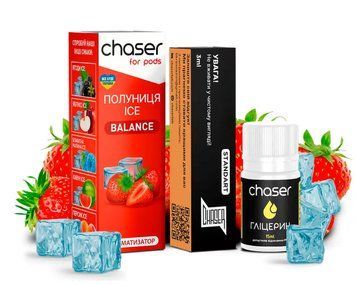 Рідина Chaser Самозаміс Balance ULTRA 30ml Полуниця Ice (limited) 74754 фото